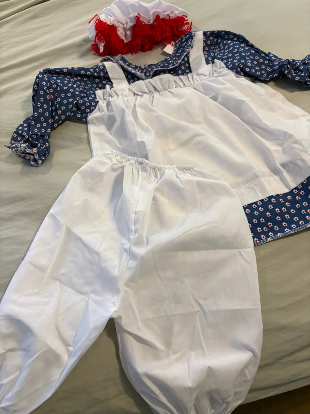 Raggedy Ann Toddler Halloween Costume NWOT Size 2-4 Complete Set